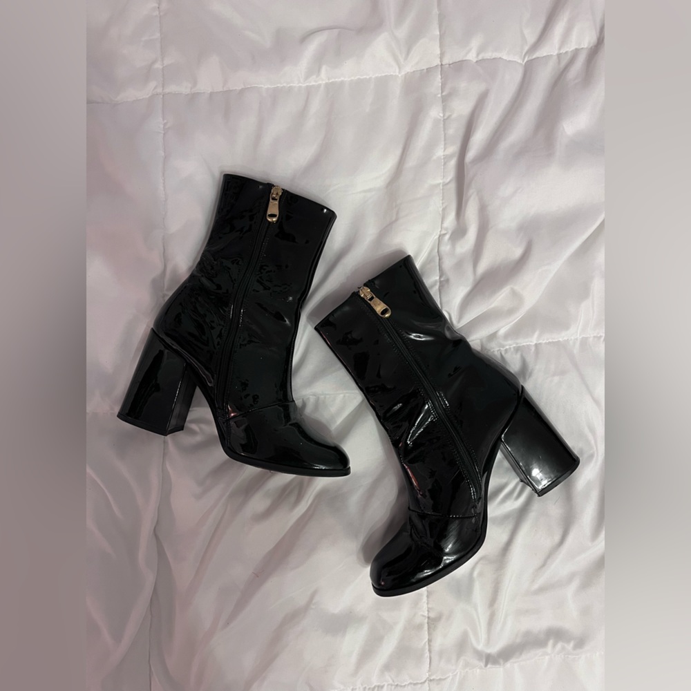 Genuine Patent Leather Kurt Geiger Boot